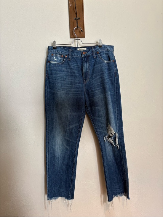 Madewell Denim - Madewell The Perfect Summer Jean Size 32 Distressed Raw Hem